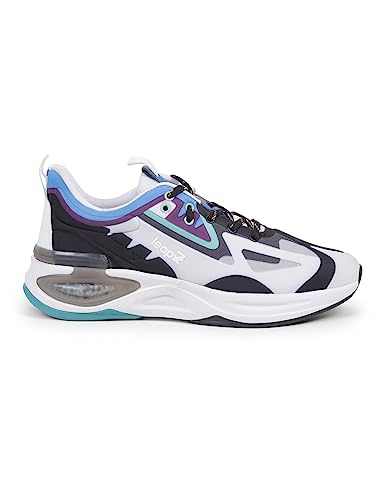 Image of Liberty Leap7X Hanover-1 Men Sports Lacing Shoes with Lycra Upper | EVA Sole | Comfortable & Lightweight | Quick-Wear Elastic Laces | Padded Foam Insole | Running, Gym & Outdoor Activity