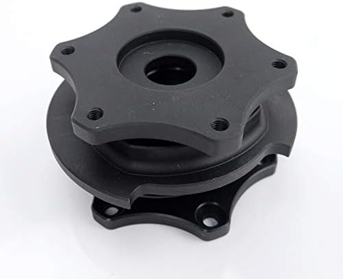 Miniatura 2 de NRG Innovations NRG-SRK-R200BK-MB SFI 42.1 Spec D - Adaptador de cubo corto para volante de liberación rápida, patrón de pernos de 0.236 x 2.756 in,