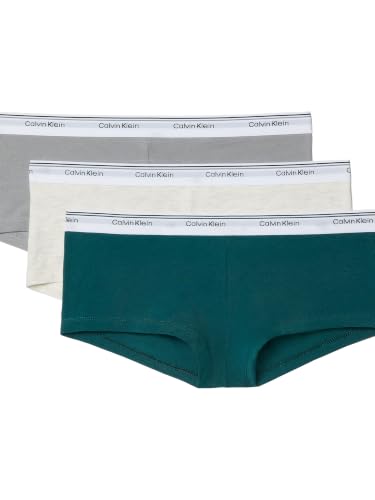 Culotte coton extensible Calvin Klein Balance, 3 paires, gris/blanc/bleu, TG