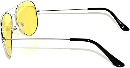 OWL Classic Aviator Style Sunglasses Metal Frame Colored Lens UV 400 Unisex3