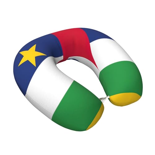 Almohada para cuello con diseño de bandera centroafricana miniatura 2