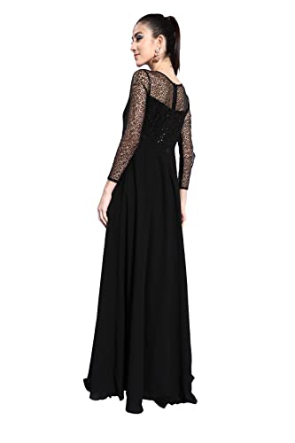 Image of Miss Chase Women's Long Sleeve Sequin Maxi Dress
