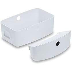Tronas Hauck Hauck Alpha Box Set Organizador Trona Alpha+ y Beta+, Cesta de Almacenaje Grande y Caja Pequeña con Tapa, Fácil de Limpiar, Blanco