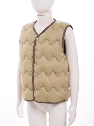 Kids Boys Girls Casual Puffer Down Vest Jacket Coat Gilets Windproof Water-Resistant Waistcoat Outwear4