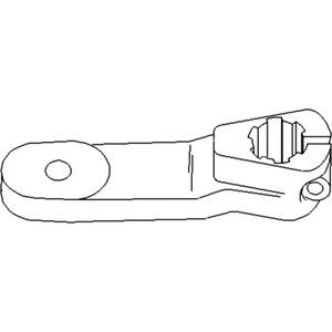 White Oliver Mpl Moline Tractor 2-135, 2-155 Steering Arm RH Part No: 303286827, 303117588, 30-3286827