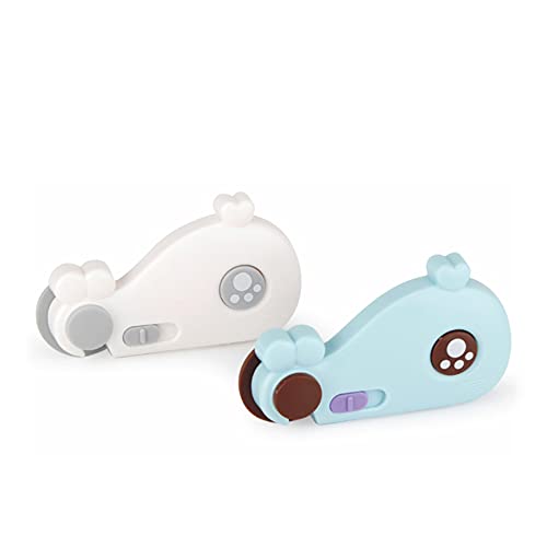 Image of KPNG Cute Whale Child Safety Drawer Lock Cabinet Locks Baby Proofing Latches, Baby Proofing Cabinet Latch for Drawer (Color White & Blue) (1 Piece)
