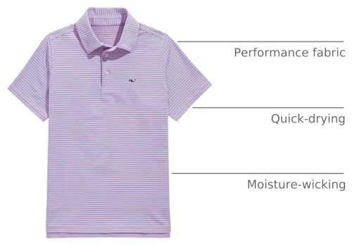 Image of Vineyard Vines Kids Bradley Stripe Sankaty Polo (Toddler /Little Kids /Big Kids)