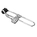 10PCS Stainless Steel Lever Action Grid Clamps, Multifunctional Tile Mounting Clips, Silver and Black - Rust Proof, Easy One - Hand Operation, Ideal for Wood Working Tools and