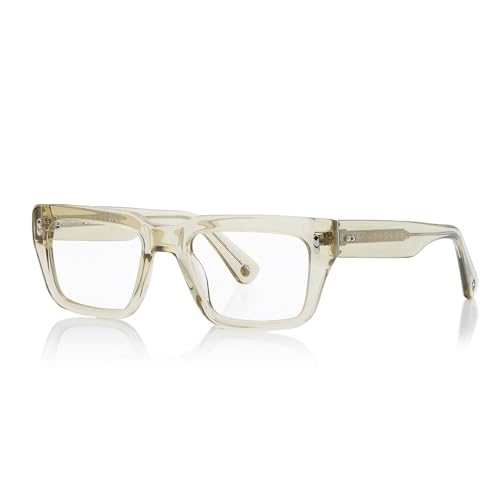 Image of Shisen Fox Habiki 2.0 Acetate Spectacles Frames for Men & Women with Demo Lenses | Classic Oval Full Rim Eyeglass Frame | Durable & Stylish Eye Frames for Men & Women