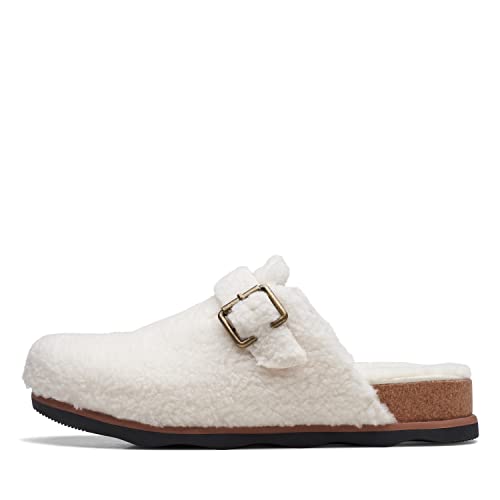 Sabots Brynn Slide Clarks femme textile ivoire 35.5 finition premium