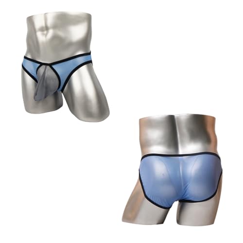 ZONBAILON Men's Sexy Underwear Briefs See Through Mesh Breathable Briefs with Bulge Ball Pouch2