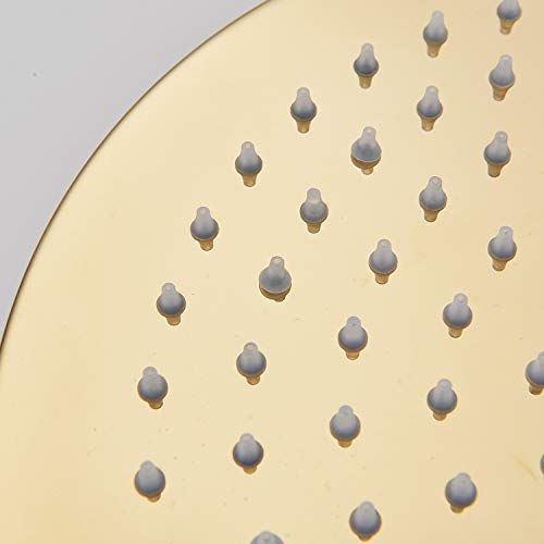 Senlesen LED Rainfall 12-inch Round Shower Head High Pressure Top Spray Without Shower Arm Ceiling Mount Gold Polished - Thumbnail 7
