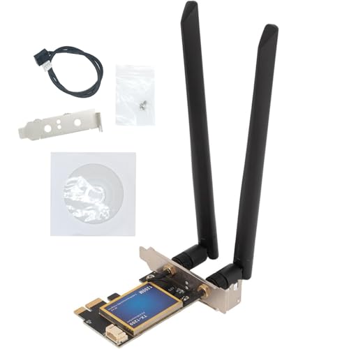 WiFi PCI-E WiFi Card Bluetooth 4.0 Adapter PC Dual Band 2.4G/5G Network Card for Win7, Win8, Win10, Win11