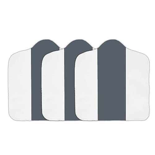 Image of Dry Feel Pad for Babies, Set of 3 - Cloth Diaper Soaker /Insert for Freesize Cloth Diaper Black