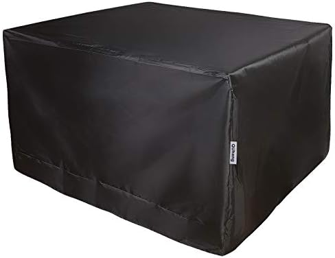 QEUhang Heavy Duty 210D Oxford Fabric Patio Garden Outdoor Furniture Cover, Anti-UV Dustproof Windproof Waterproof Table and Chair Protectors (126x126x74cm)