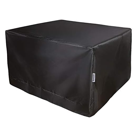 Coperture Mobili da Giardino, Telo Copri Tavolo Esterno Impermeabile 210D Oxford Antivento Anti-UV Protettivo Outdoor Furniture Cover Copertura Tavolo Esterno (126x126x74cm)
