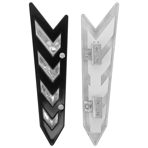 Didiseaon Juego de 2 Refuerzos de Presión para Limpiaparabrisas de Coche en Forma de Flecha Accesorio Negro Resistente Intemperie Compatible Buje de Varillaje del Limpiaparabrisas para