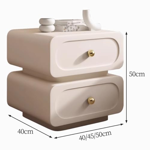 Meuble de rangement pour chambre à coucher avec double tiroir en métal - 3