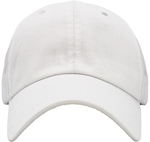 image for KBETHOS KBE-CM WHT Original Classic Trucker Low Profile Hat Men Women 