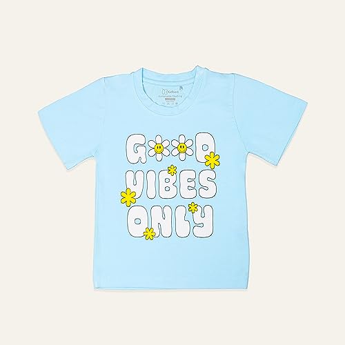 Image of Kidbea Unisex Kid's Printed Regular Fit Jhabla (TS KB23GVO 1-2Y Green 1B