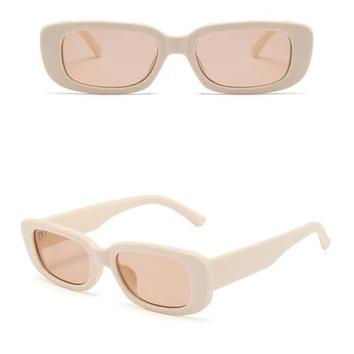 Lunettes de soleil pour femmes au design rectangulaire rétro et ultra léger
