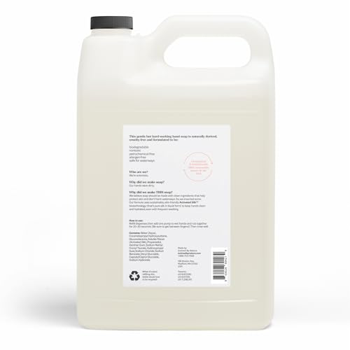 EVOLVED BY NATURE Liquid Hand Soap Refill, 128 Oz, Unscented, Biodegradable Formula