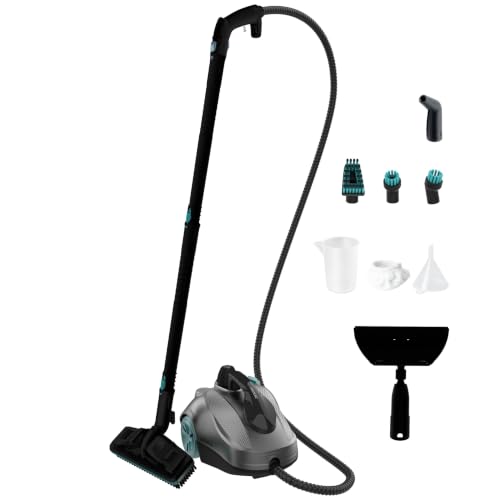 Cecotec Vaporeta de Trineo con 16 Accesorios HydroSteam 2000 EasyHome Ultra | 2000W, Limpia y Desinfecta con Vapor, Autonomía Hasta 150 Minutos, Depósito XXL de 2L, 5 Bares de Presión
