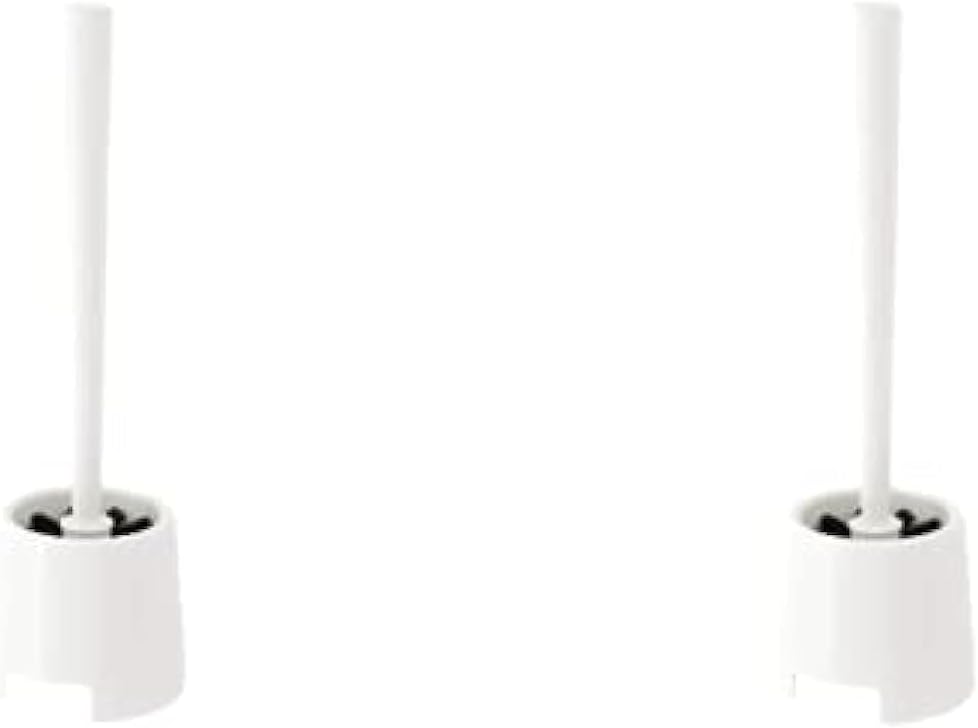 BOLMEN Toilet Brush/Holder, White(Pack of 2)