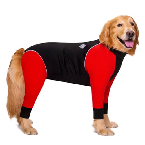 ICOUCHI 犬服 パジャマ つなぎ ロンパース 春秋冬 中型犬 大型犬 おしゃれ コート ドッグウエア tシャツ 背中開き あたたかい 防寒 部屋着 寝間着 ルームウェア 抜け毛防止 お散歩