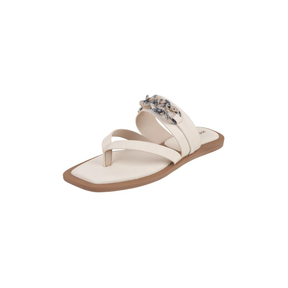 mochi Women Synthetic Leather Fashionable Anklestrap Slip-on Chappal-picture-42