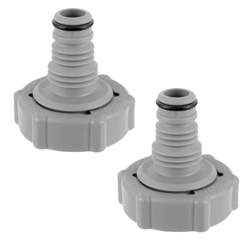 CDDCWZ 2 válvulas de drenaje de piscina P6H1419, piezas de drenaje de piscina, conector para tubo de drenaje de piscina, adaptador de drenaje de piscina para drenar agua (gris)