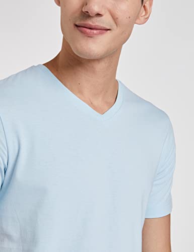 Image of Amazon Brand - Symbol Men's Solid Cotton T Shirt | Plain | V Neck | Half Sleeve-Regular Fit | Combo Pack of 3 (Available in Plus Sizes)