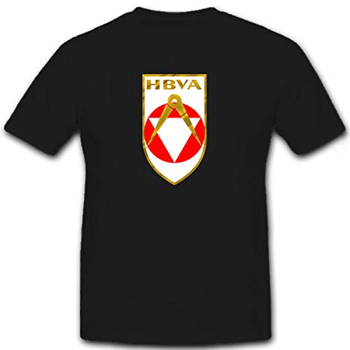 T-shirt HBVA #6974 Heeresbau et Office de mesure de l'Autriche Bundesheer noir XXX-Large