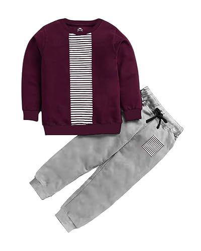 Boys Set 100% Cotton Brushed fabric Cut and Sew Stripe pattern at...