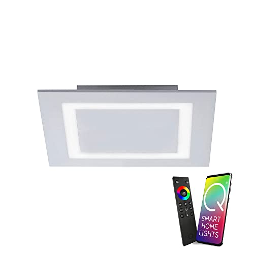 Paul Neuhaus, LED Deckenleuchte, Smart Home, RGB+W, quadratisch, Aluminium, IP20, Innenbeleuchtung, dimmbar, inkl. Fernbedienung Paul Neuhaus, LED Deckenleuchte, Smart Home, RGB+W, quadratisch, Aluminium, IP20, Innenbeleuchtung, dimmbar, inkl. Fernbedienung