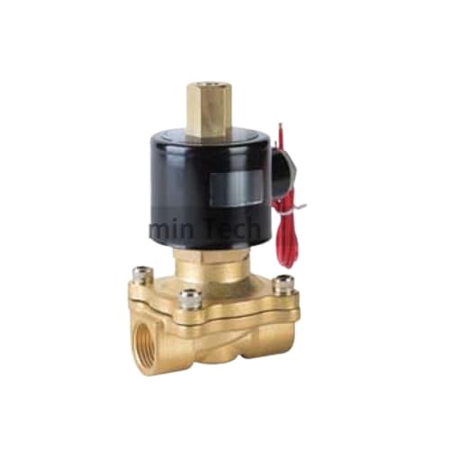 Válvula solenoide de latón de 1-1/2 pulgadas normalmente cerrada AC110V para control de agua y gas 3