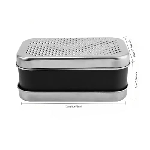 Rallador de queso con contenedor, acero inoxidable miniatura 4