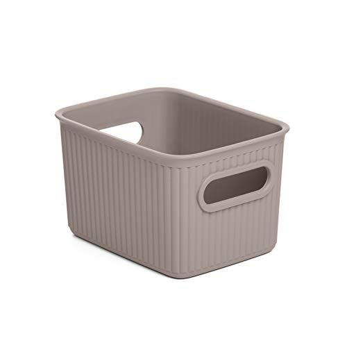 TATAY Paniers et Boîtes de Rangement Plastique 1,5 L Baobab | Boîte Organisatrice | Poignées Intégrées | Design Compact et Polyvalent | Plastique Sans BPA...