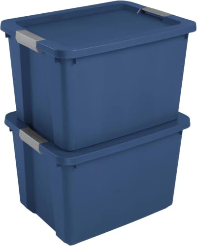 2 Pack 20 Gallon Storage Bins with Lids