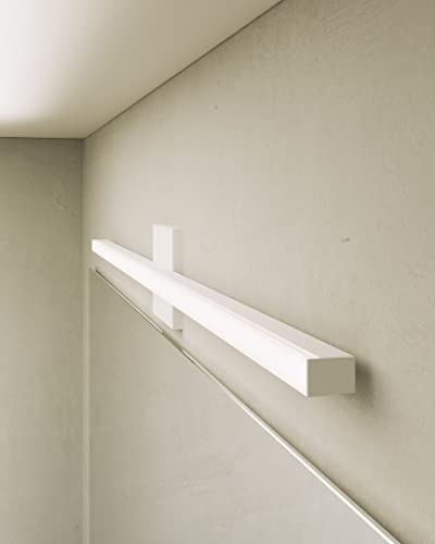 Image of Sonneman Modern Lighting 2772.03 Stix 1-Light LED Linear Vanity Lighting Fixture for Bathroom, Installs Horizontal or Vertical - 3000K - 40 inch - Satin White