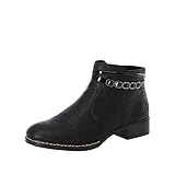 rieker ballerina schwarz 37 Antistress Rieker Damen 53478 Stiefeletten, Schwarz (schwarz/schwarz / 01 01)