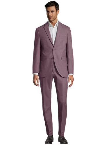 Steffen Klein Herren Designer Anzug - Slim Fit - Größe 56 - Zweiteiler Business Anzug - Wine