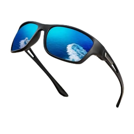 Óculos de sol masculinos polarizados, óculos de sol esportivos para homens, para corrida, ciclismo, atividades ao ar livre, Azul escuro