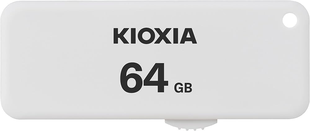 KIOXIA KLU203A064GW Former Toshiba Memory USB Flash Memory, 64 GB, USB 2.0, Slide Type, Made in Japan, Domestic Support, Genuine Product
