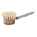 LSSJJ Brosse en Bois de hêtre Naturel avec Manche Long, Brosse multifonctionnelle pour Lave-Vaisselle et Nettoyage de Pot de Cuisine, Brosse en Bois Peut être Suspendue