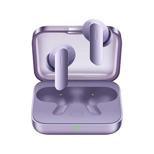 Image of Real Me Air 7 True Wireless,12.4mm Dynamic Bass Drivers,52Hrs Playtime,52dB Hybrid ANC,6 Mic ENC,360 Audio,Hi-Res LHDC,IP55 Dust & Water Resistant,BT v5.4 TWS for Apple & Android (Lavender Purple)