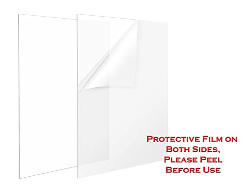 WHOLESALE ARTS AND FRAMES 0.06\" Clear 5x7 Acrylic Sheets 20 Pack. Acrylic Panels for Picture Frame Glass Replacement - Thumbnail 3