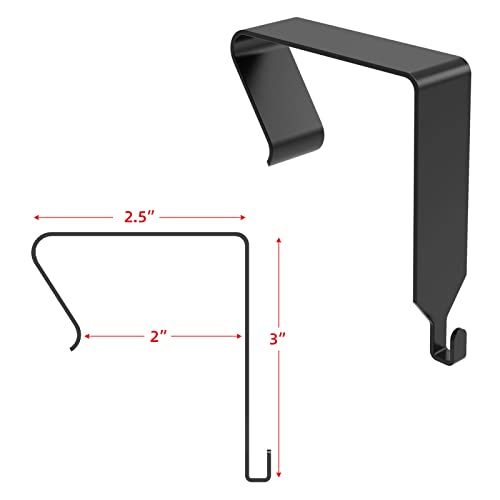 Kopkio LLS21S04 4 Pcs Over The Door Hook Office Cubicle Hangers Cubicle Walls Hooks thumb #2
