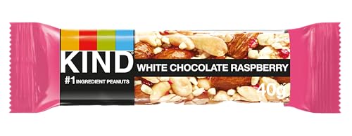 KIND Bars, White Chocolate Raspberry, Healthy Snack, Gluten Free Snack Bars, No Artificial Colours, Flavours or Preservatives, Multipack 12 x 40g - Image 4