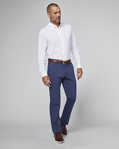 Rhone Commuter Men's Pants, Classic-Fit Mens Dress Pants, All-Day Comfort, Stretch Fabric, Work Pants for Men, Relaxed-Straight Leg Mens Casual Pants, Wrinkle Resistant Navy W36-33L2